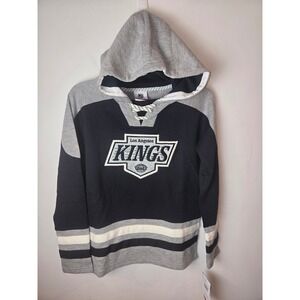Los Angeles Kings Outerstuff Youth Ageless Must-Have Home V-Neck Hoodie Medium
